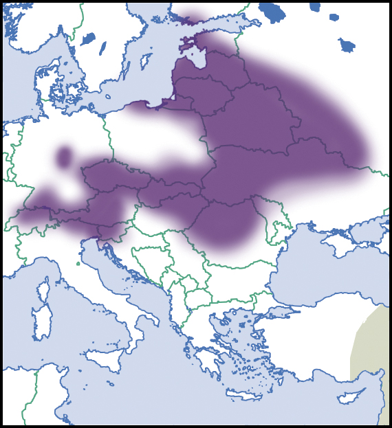 Cochlodina orthostoma: Verbreitung